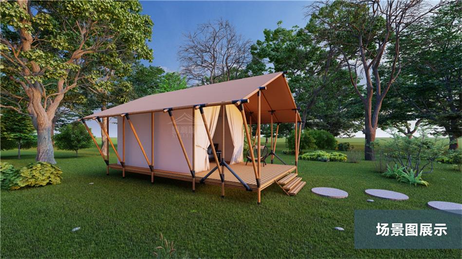 四季皆宜的户外宫殿｜恒温系统+手工羊毛地毯，定义萝岗区奢华野营新标准